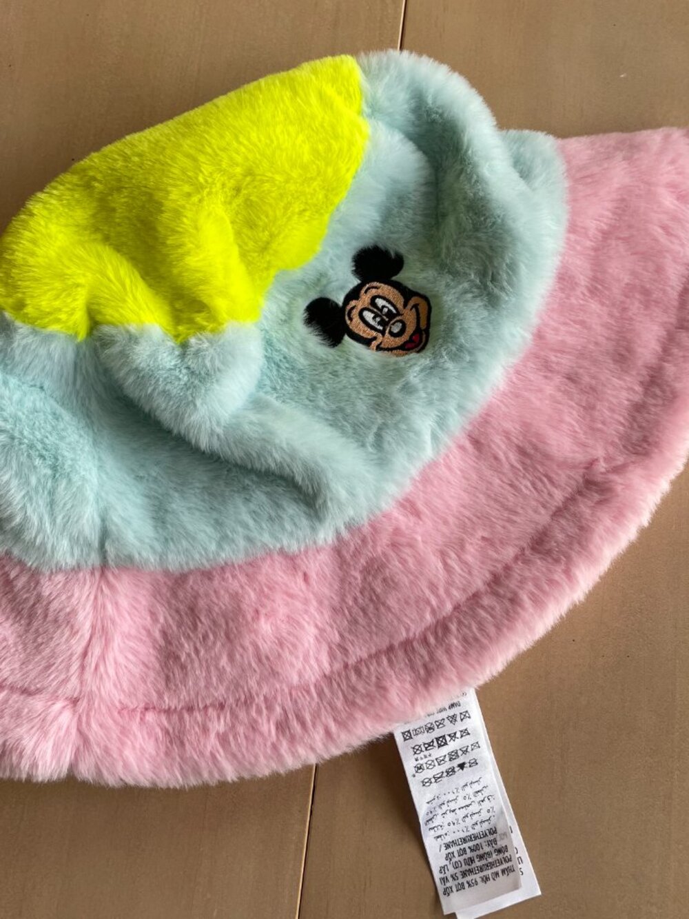 Entire Closet $5! New Disney Parks Mickey Mouse Fuzzy Pastel Bucket Hat NWT - Picture 2 of 7